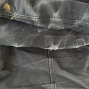 J- Vintage Carhartt Zip Up Collared Black Workwear Jacket - XL