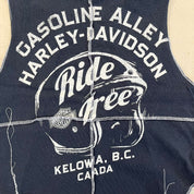 F- HOM Harley Davidson Kelowna Reworked Dbl Stitch Crop Top