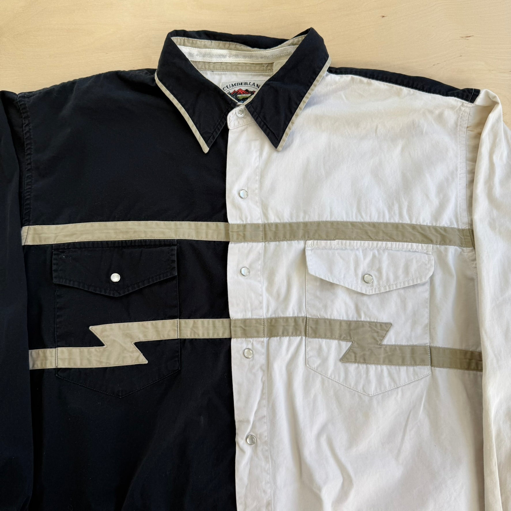 J- Vintage Cumberland Outfitter Snap Button Down Shirt - XL