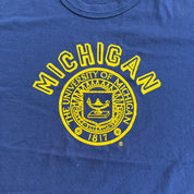J- Vintage University Of Michigan Russell Athletic Made In USA Tee - L