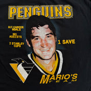 J- Vintage Pittsburgh Penguins NHL Mario's Team Picture & Graphic Tee - XL