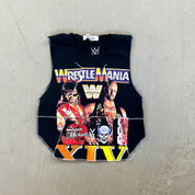 F- HOM WWE WrestleMania Reworked Dbl Stitch Crop Top