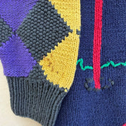 J- Vintage Mezzo Golfer Graphic Knit Sweater - XL