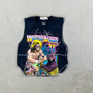 F- HOM WWE WrestleMania 7 Reworked Dbl Stitch Crop Top