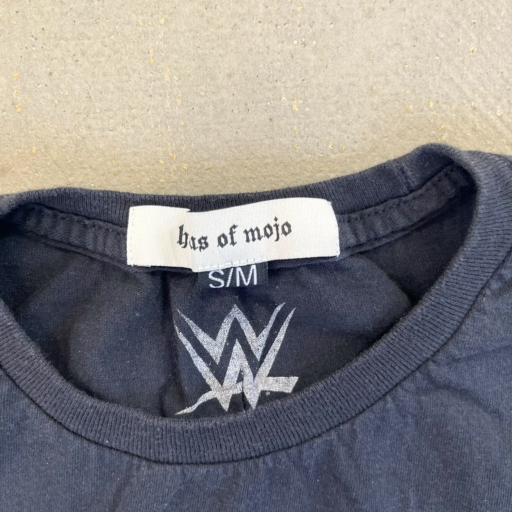 F- HOM WWE WrestleMania 7 Reworked Dbl Stitch Crop Top