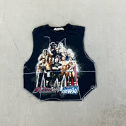 F- HOM WWE Raw Vs Smackdown Reworked Dbl Stitch Crop Top