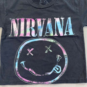 F- HOM Nirvana Smiley Face Reworked Custom Baby Tee