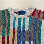 J- Vintage Northern Isles Patterned Knit Sweater - M