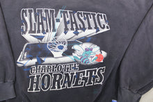 Load image into Gallery viewer, D- Vintage Charlotte Hornets Slamtastic NBA Nutmeg Crewneck
