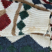 J- Vintage St John's Bay Patterned Knit Sweater - M