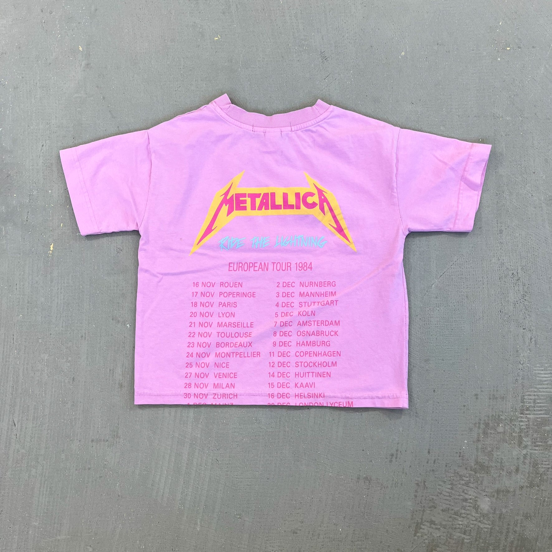 F- HOM Metallica Text Logo Reworked Custom Baby Tee