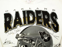 Load image into Gallery viewer, D- Vintage 1995 Los Angeles Raiders Helmet Logo &amp; Signatures Crewneck
