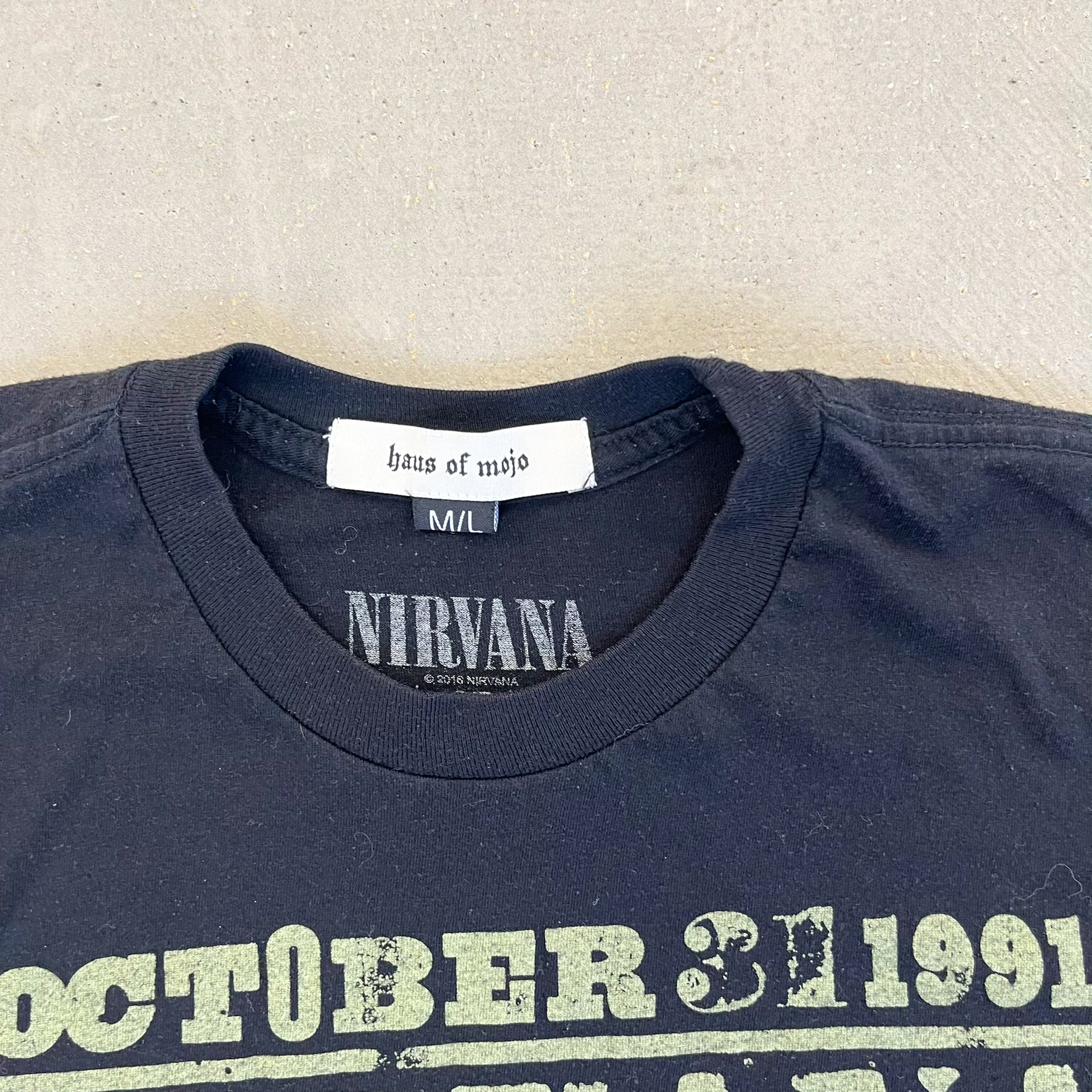F- HOM Nirvana Paramount Theatre Reworked Custom Baby Tee
