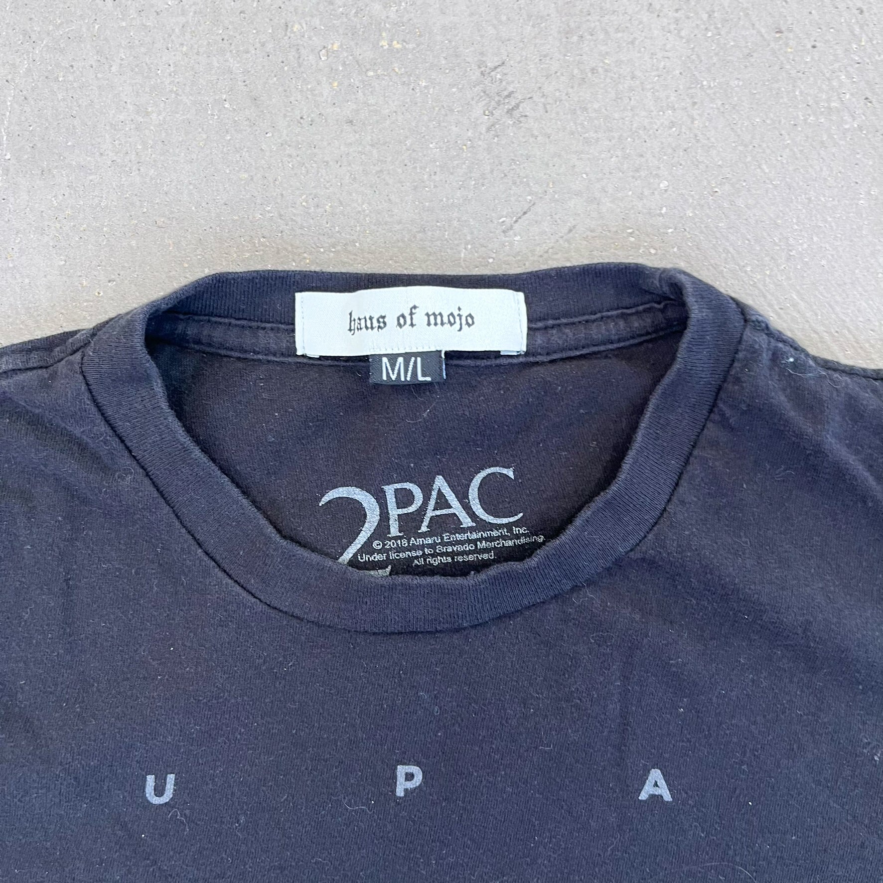 F- HOM Tupac Picture Reworked Custom Baby Tee