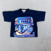 F- HOM 2000 Mets/Yankees Subway Series Reworked Custom Baby Tee