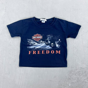 F- HOM Harley Davidson Boston Reworked Custom Baby Tee