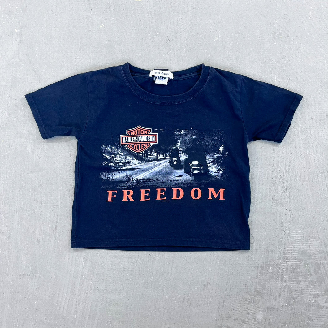 F- HOM Harley Davidson Boston Reworked Custom Baby Tee