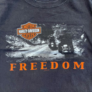 F- HOM Harley Davidson Boston Reworked Custom Baby Tee