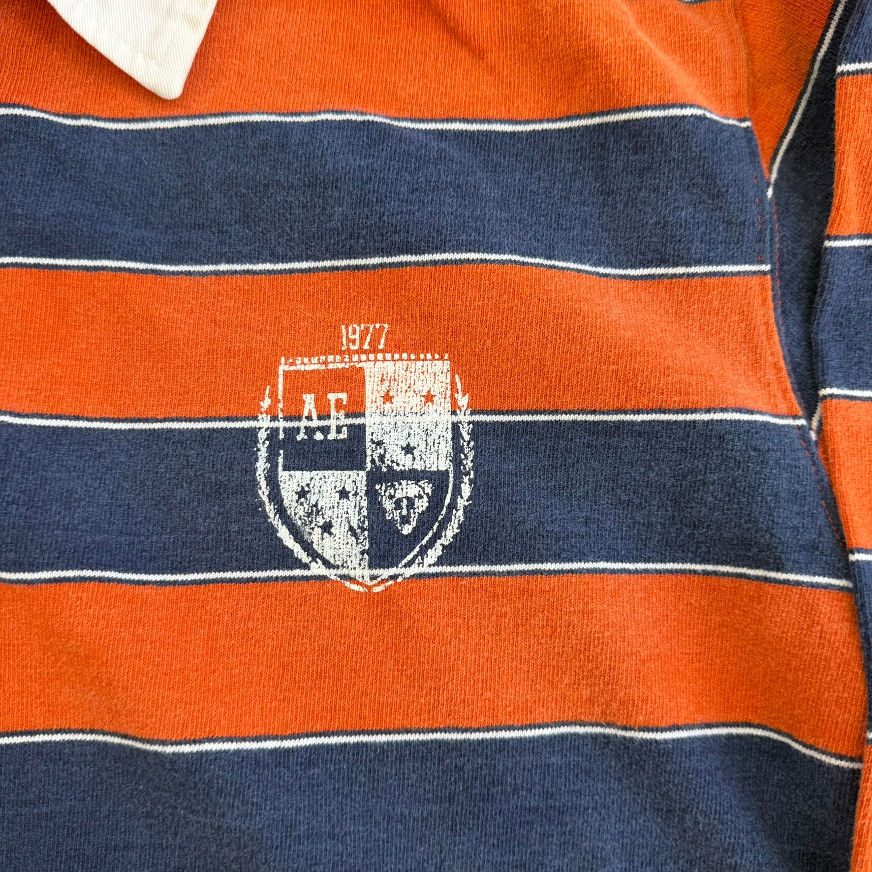 J- Vintage American Eagle Athletics Long Sleeve Rugby Shirt - L
