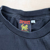 J- Vintage Bob Marley Picture Cut Off Sleeves Tee - XL