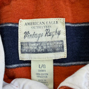 J- Vintage American Eagle Athletics Long Sleeve Rugby Shirt - L