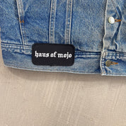 F- HOM Stranger Things Eddie Sherpa Mustang Storm Rider Reworked Custom Denim Vest