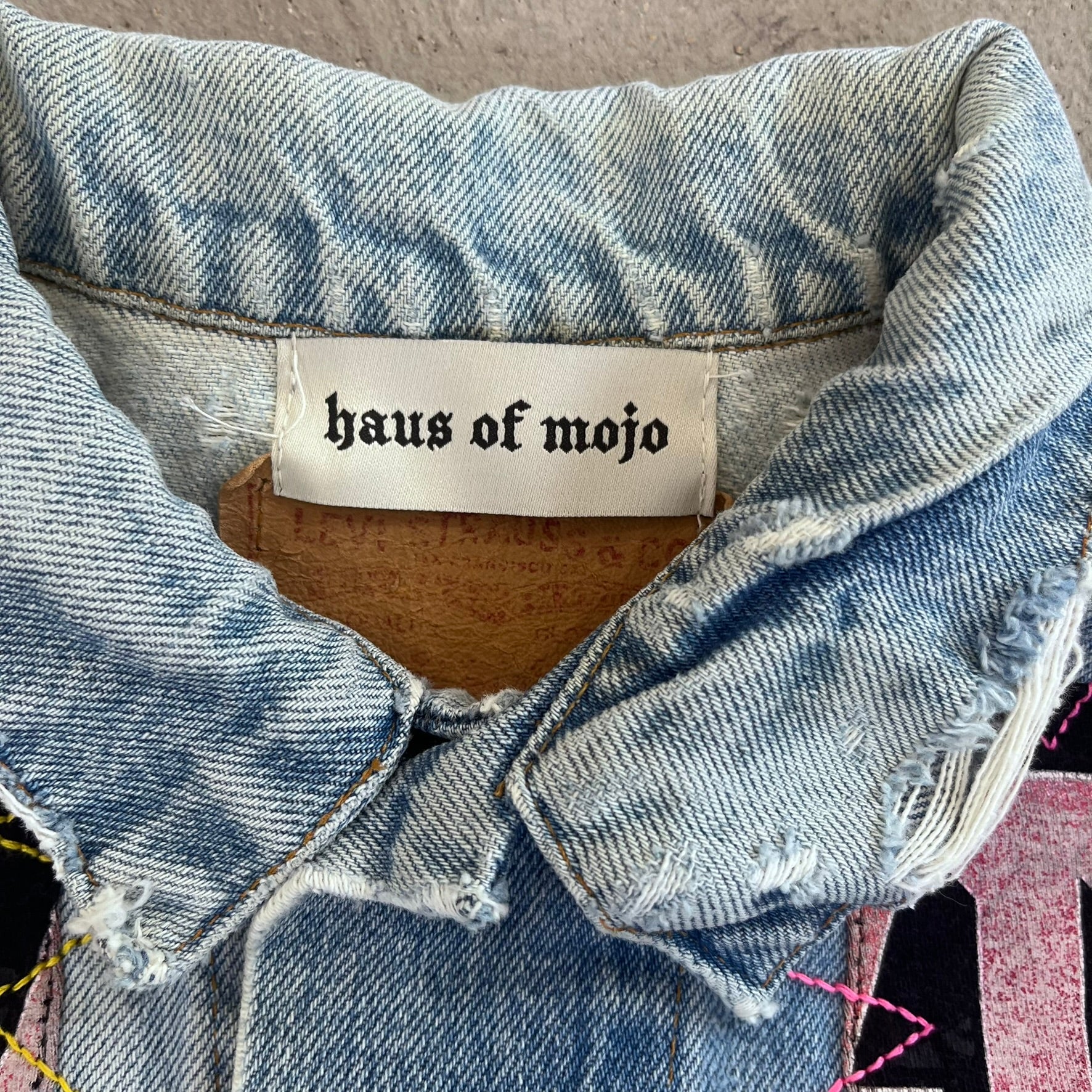 F- HOM AC/DC Levi's Reworked Custom Denim Vest