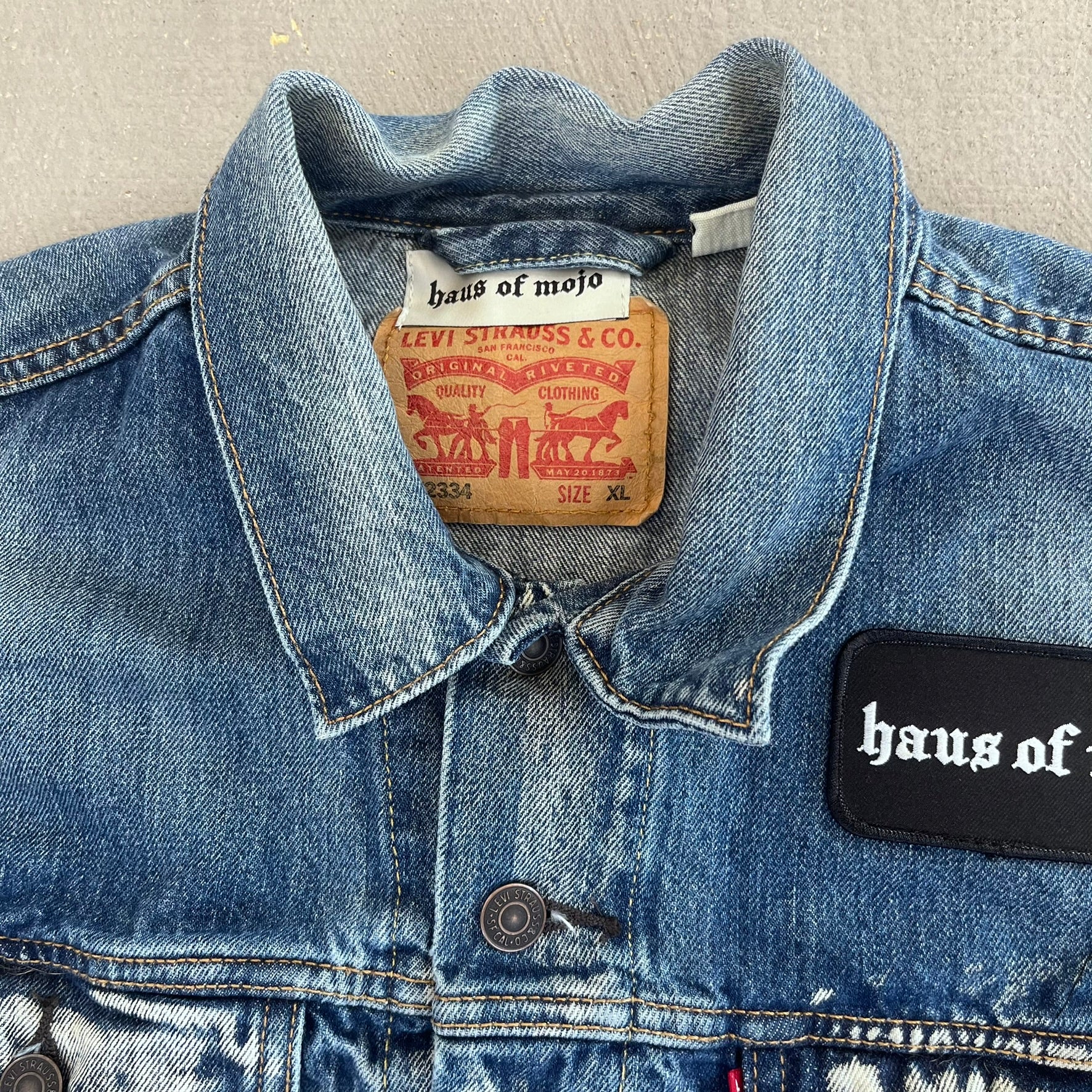 F- HOM Metallica Levi's Reworked Custom Denim Vest