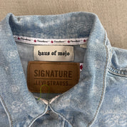 F- HOM Tupac Levi's Bandana Pattern Reworked Custom Denim Jackets