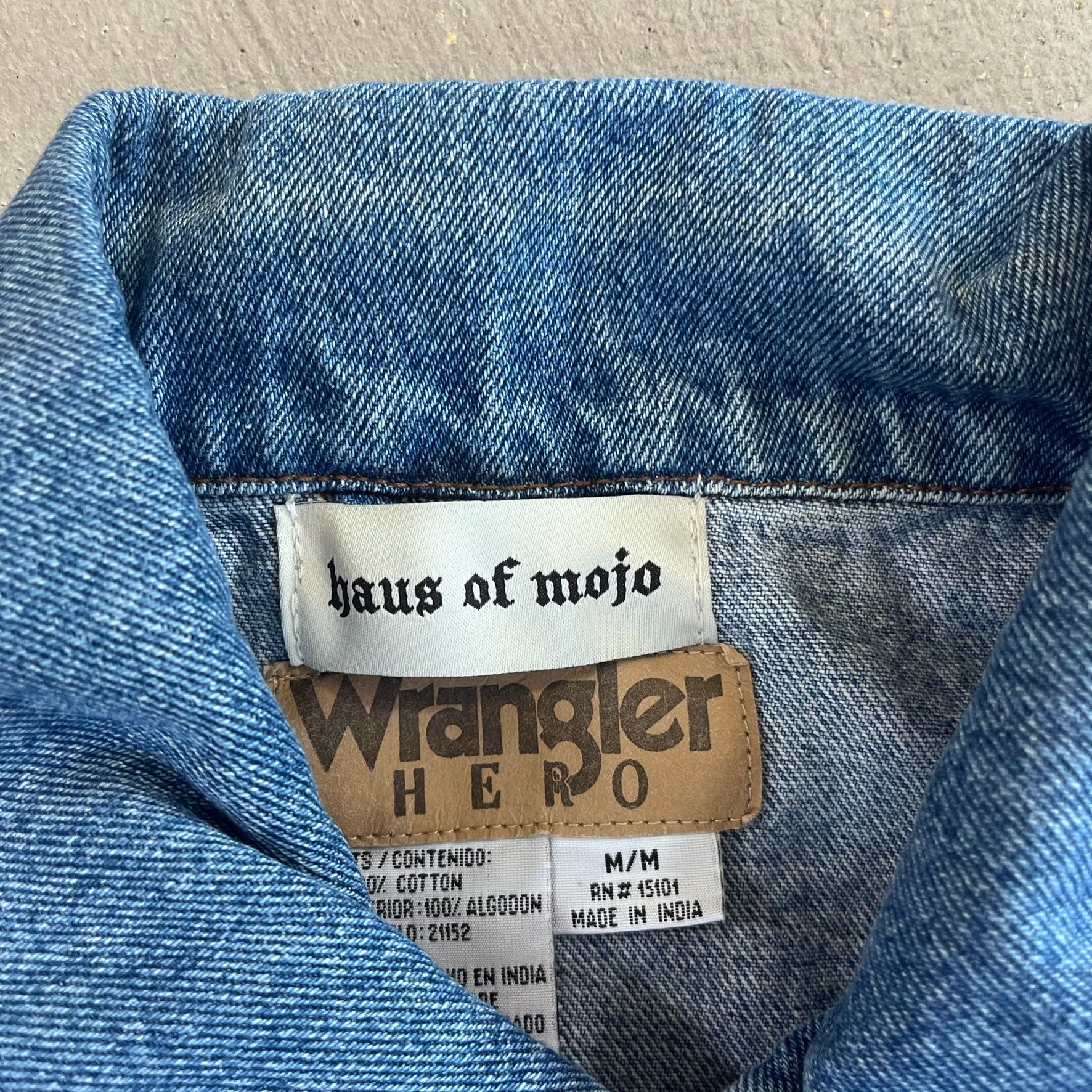 F- HOM Tupac Wrangler Reworked Custom Denim Jackets