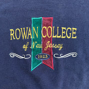 J- Vintage 90s Rowan College New Jersey Embroidered Text Jansport Made In USA Crewneck - 2XL