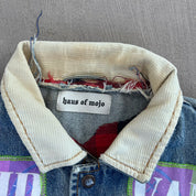 F- HOM Nirvana/Pink Floyd Corduroy Collar Reworked Custom Denim Jackets
