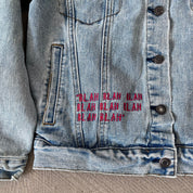 F- HOM Nirvana Picture & Text Reworked Custom Denim Jackets