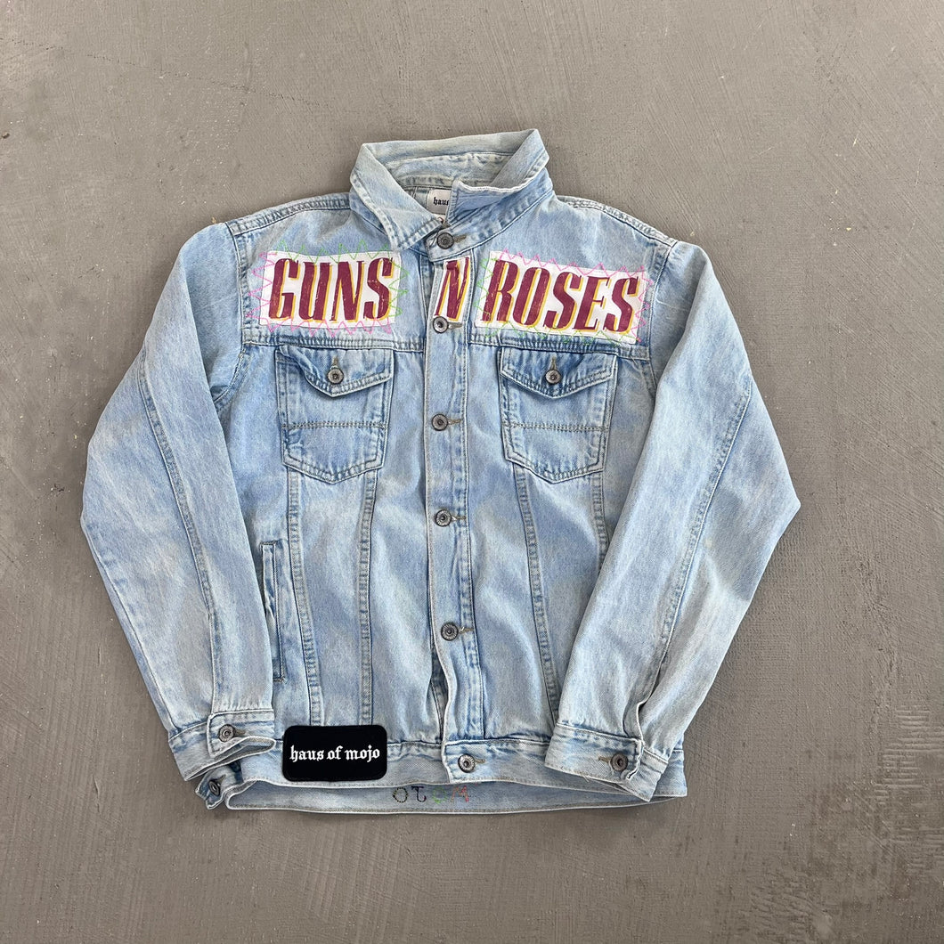 F- HOM Guns & Roses Reworked Custom Denim Jackets