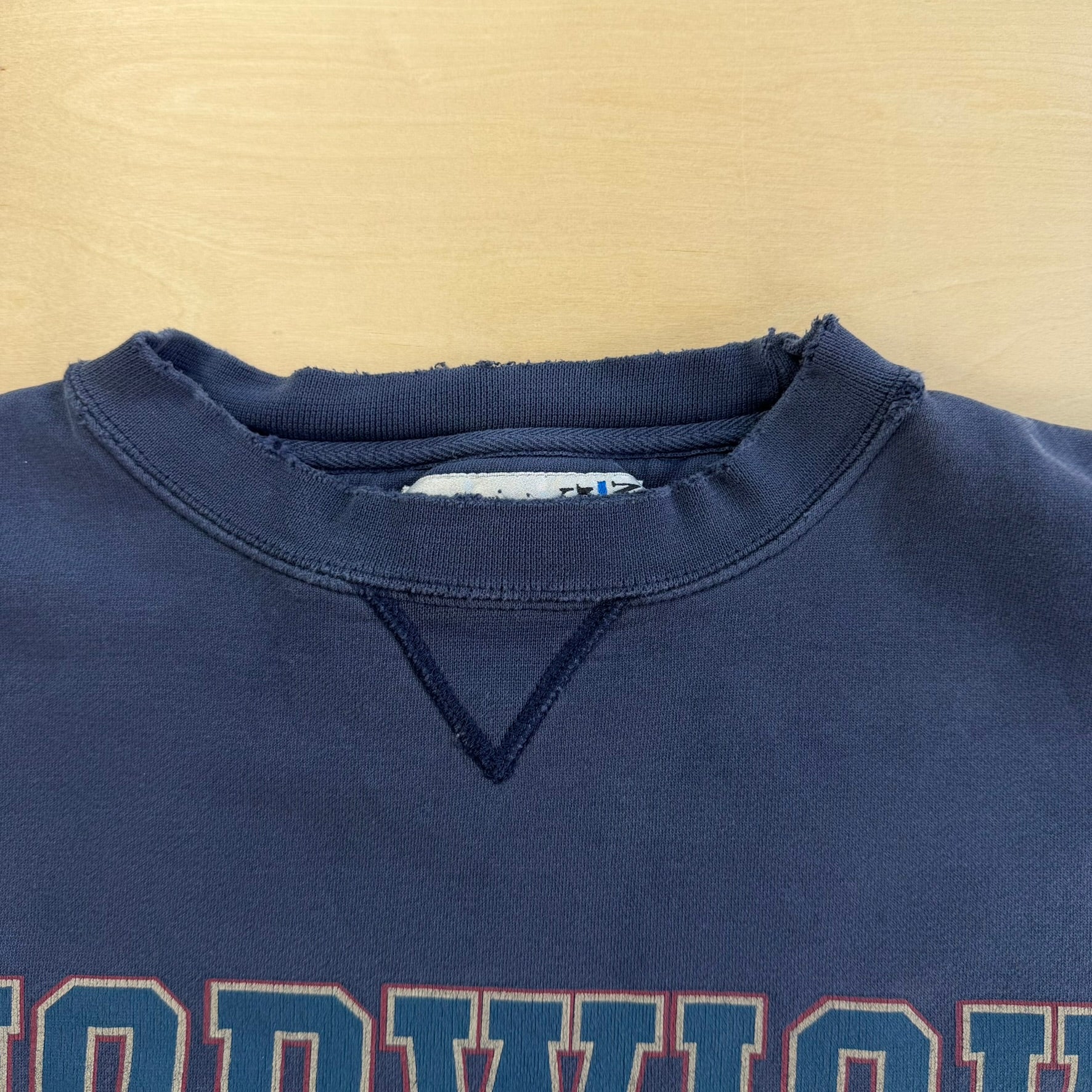 J- Vintage 90s Norwich University Text Graphic Crewneck - 2XL