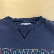 J- Vintage 90s Norwich University Text Graphic Crewneck - 2XL