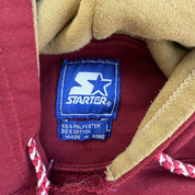 J- Vintage Starter Boston College Chenille Embroidered Text Hoodie - L