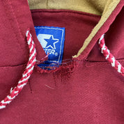 J- Vintage Starter Boston College Chenille Embroidered Text Hoodie - L