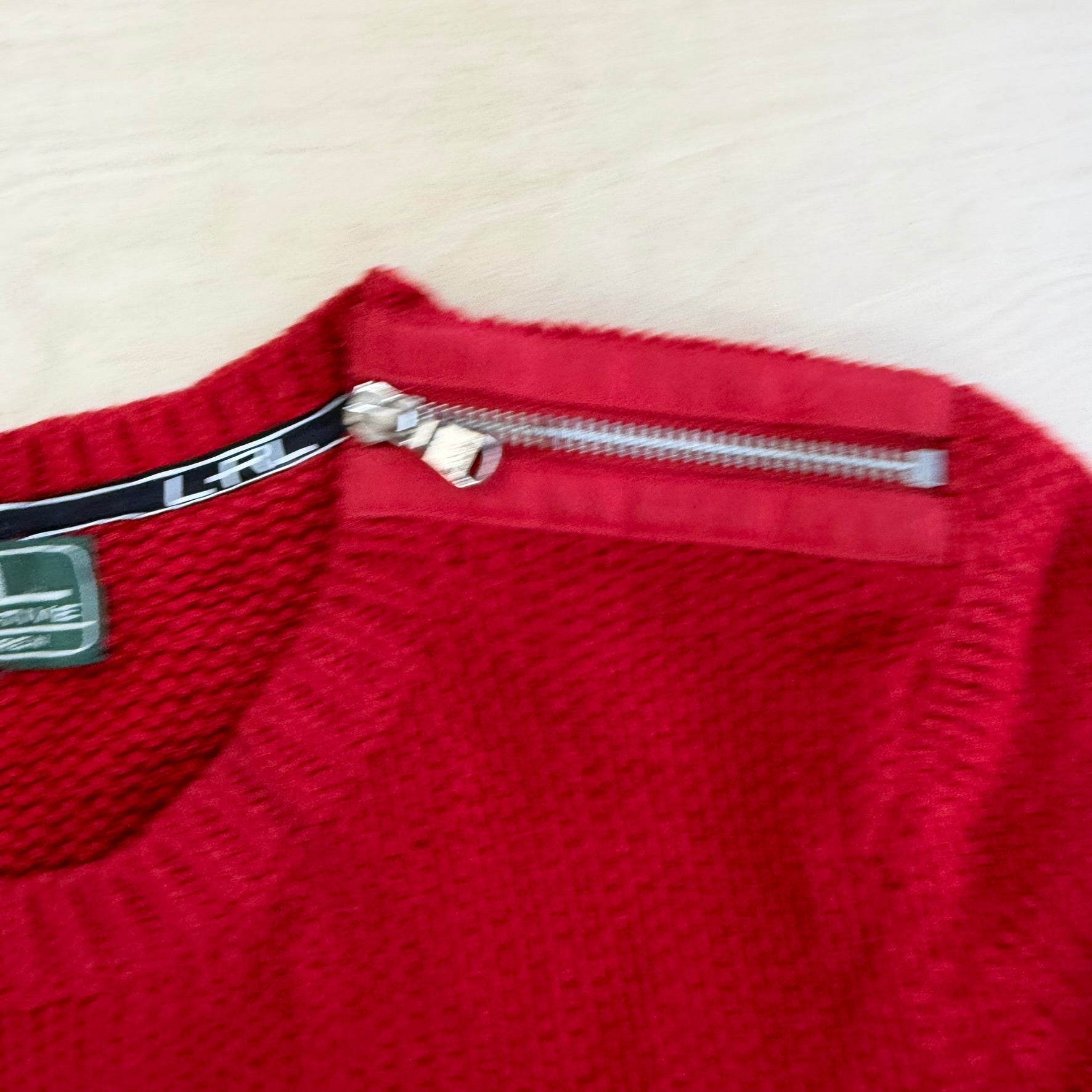 J- Vintage Women's Ralph Lauren L-RL Active Red Knit Sweater - Women's M