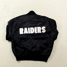 Load image into Gallery viewer, D- Vintage Los Angeles Raiders NFL Starter Satin Bomber Jacket
