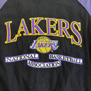 J- Vintage Los Angeles Lakers NBA Logo Athletic Embroidered Logo Varsity Jacket - XL