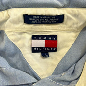 F- Vintage Tommy Hilfiger Emb Crest Twill Style Button Down Shirt
