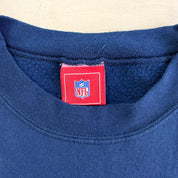 J- Vintage New England Patriots NFL Embroidered Logo & Text Crewneck - XL