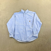 F- Vintage Tommy Hilfiger Emb Crest Twill Style Button Down Shirt