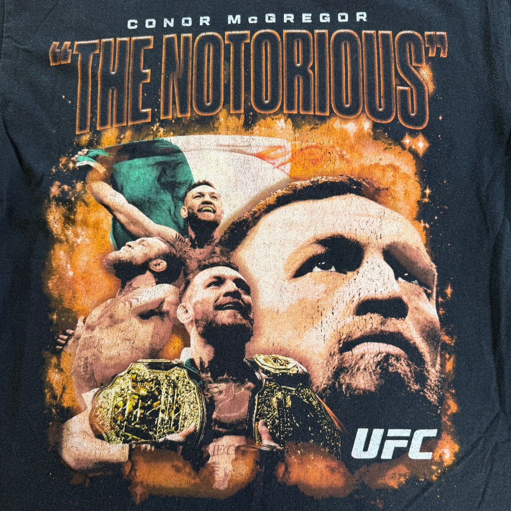 J- UFC Connor McGregor The Notorious Picture Graphic Tee - M