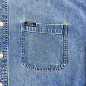 F- Vintage Chaps Ralph Lauren Denim Button Down Shirt