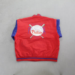 D- Vintage Philadelphia Phillies MLB Bomber Jacket