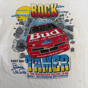 J- Vintage '92 Nascar Budweiser Racing Team Rock Tamer Made In USA  Single Stitch Tee - XL