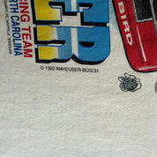 J- Vintage '92 Nascar Budweiser Racing Team Rock Tamer Made In USA  Single Stitch Tee - XL
