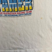 J- Vintage '92 Nascar Budweiser Racing Team Rock Tamer Made In USA  Single Stitch Tee - XL